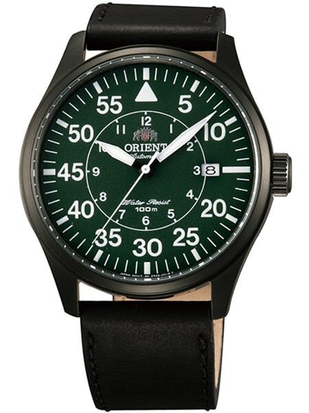 Orient 21-Jewel Automatic Aviator Flight Watch with Black Leather Strap #ER2A002F