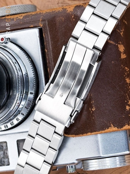 Strapcode 22mm Hexad-O "Boyer" 316L Stainless Steel Watch Band for Seiko New Samurai #SS221820B066
