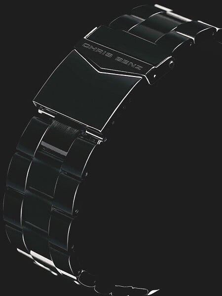 Chris Benz 300 Meter, Professional Depthmeter Dive Watch, Black Edition #CB-C300-LE