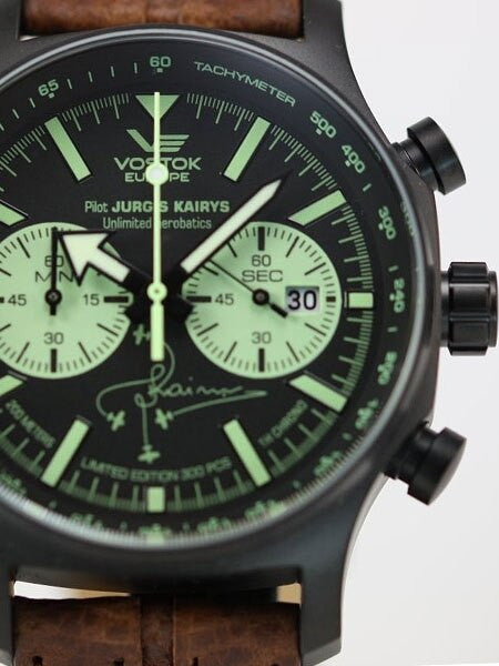 Vostok-Europe Jurgis Kairys SPECIAL EDITION Pilot Chronograph with SuperLuminova #5954341
