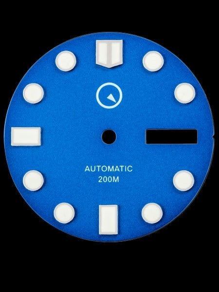 Blue Dial with SuperLuminova for Seiko 7S26, NH36 and 4R36 Movements #D02