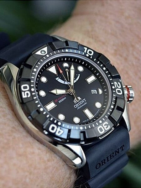 Orient 46mm M-Force Air Diver Automatic with Power Reserve, Sapphire Crystal #EL03004B