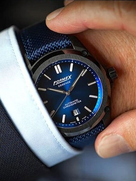 Formex Essence Leggera Swiss Automatic Chronometer with Electric Blue Dial #0330-4-6339-844