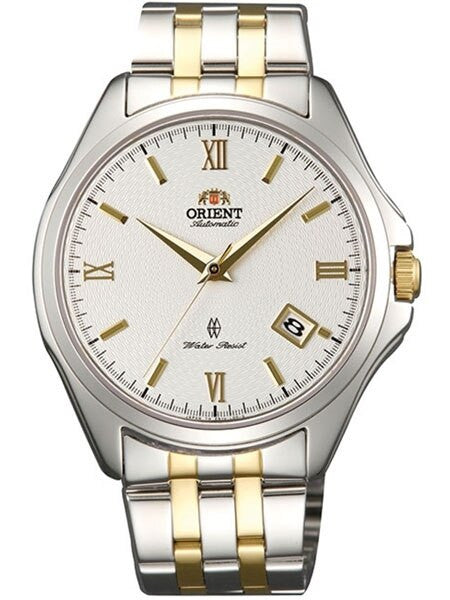 Orient Two-Tone Analyst Automatic Dress Watch with White Dial and Sapphire Crystal #ER1U001W