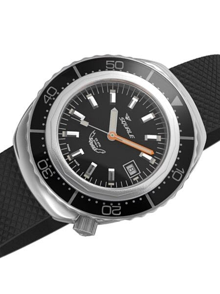 Squale 1000 meter Professional Swiss Automatic Dive watch with Sapphire Crystal #2002BK-R