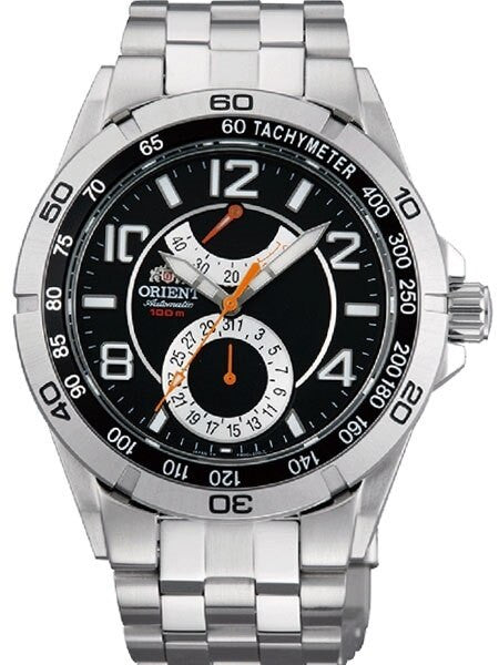 Scratch and Dent - Planet Orient 21-Jewel Automatic with Power Reserve and Stainless Steel Bracelet #FM00001B