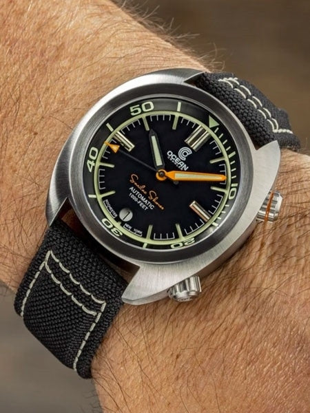 Ocean Crawler Great Lakes 300-Meter Dive Watch with Swiss Movement and Black Dial #CD-1231