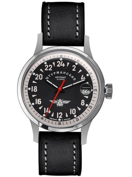 Sturmanskie Open Space 24-Hour Time Automatic Watch with 42mm Titanium Case #1767937