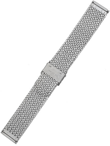 STAIB Polished Finish Polonaise Mesh Bracelet #ST-ST-2910-20815SBL (Straight End, 18mm)