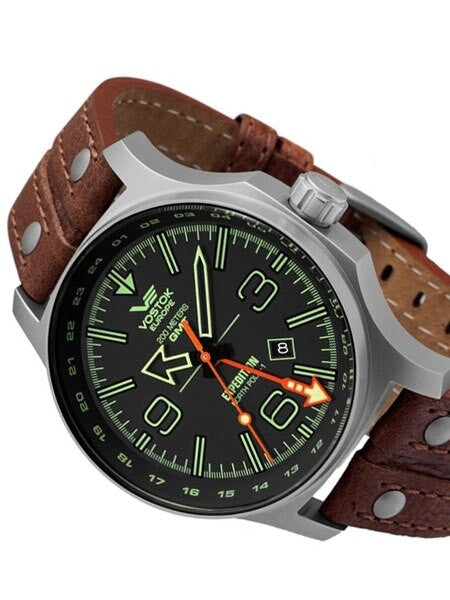 Vostok-Europe Expedition North Pole Quartz GMT Dual-Time Watch #595A501