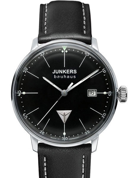 Junkers Lady Bauhaus Swiss Quartz Watch with Domed Hesalite Crystal #6071-2