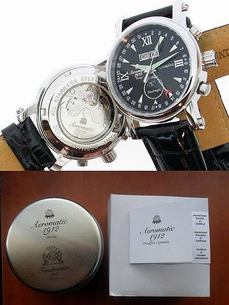 Aeromatic 1912 Automatic Calendar Watch with Day-Night Indicator #A1032