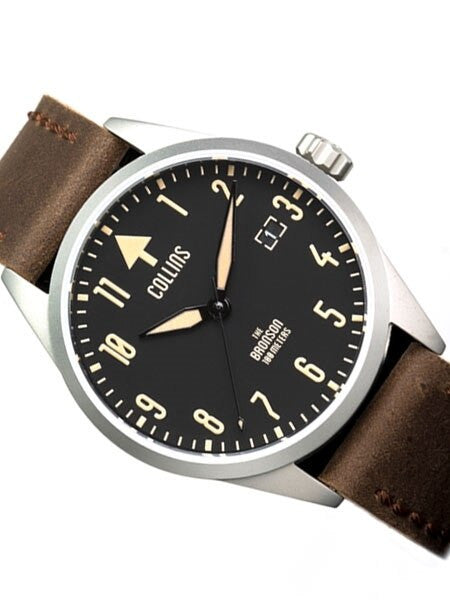 Collins 24-Jewel Automatic Aviator-Styled Watch with 40mm Case and Sapphire Crystal #CW01111