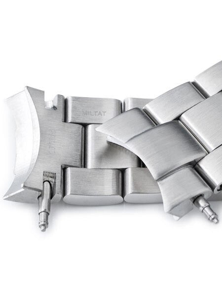 Strapcode 20mm Super-O 3D "Boyer" Stainless Steel Watch Bracelet for Seiko Alpinist SARB017, V-Clasp #SS201820B065