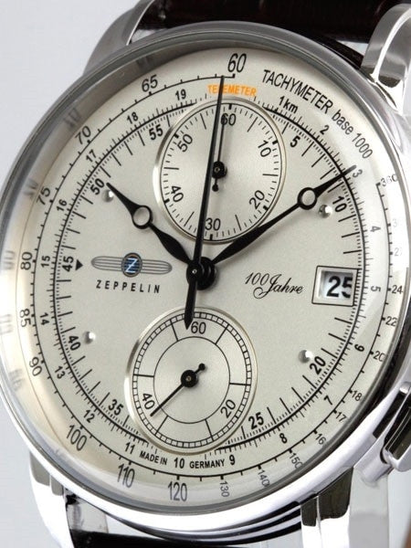 Graf Zeppelin Two-Eye Quartz Chronograph Watch with 60-Minute Stopwatch #8670-1