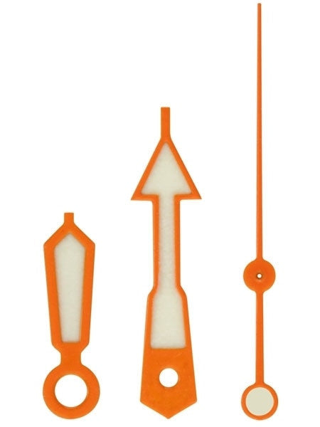 Orange SKX-Style Luminous Watch Hands For Seiko SKX007, SKX009, SKX011, SKX173, etc. Watches #H10