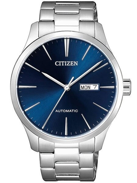 Citizen Automatic Mens Watch with Blue Dial - Stainless Steel Bracelet #NH8350-83L