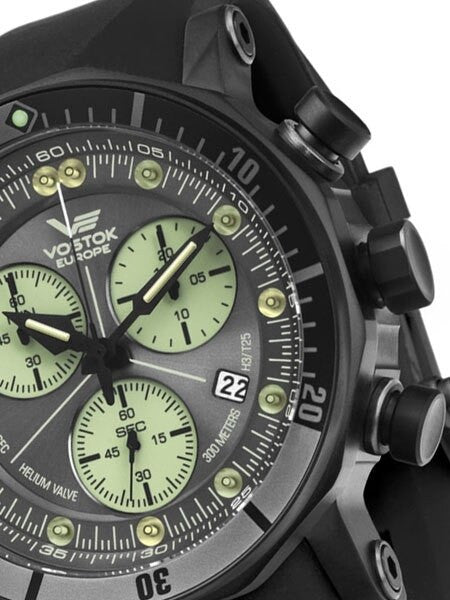 Vostok-Europe Lunokhod-2 Grand Quartz Chronograph Diver with Tritium Tubes #6204212