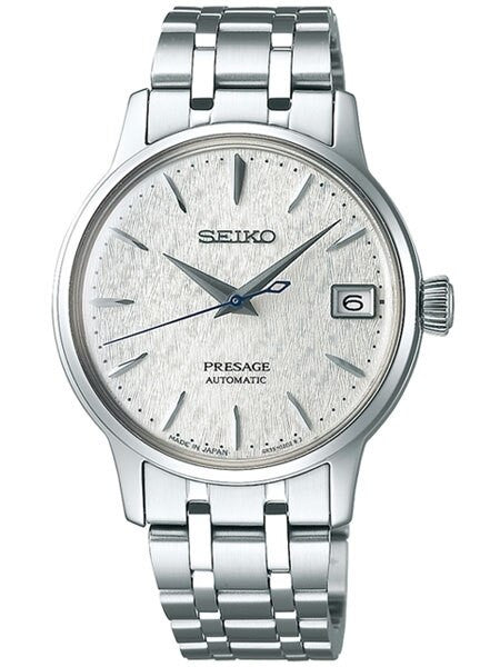 Seiko Presage Limited Edition Automatic Dress Watch with with Textured White Dial #SRP843