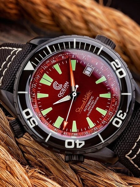 Ocean Crawler Ocean Navigator Swiss Automatic with Titanium Case,  AR Sapphire Crystal #CD-420