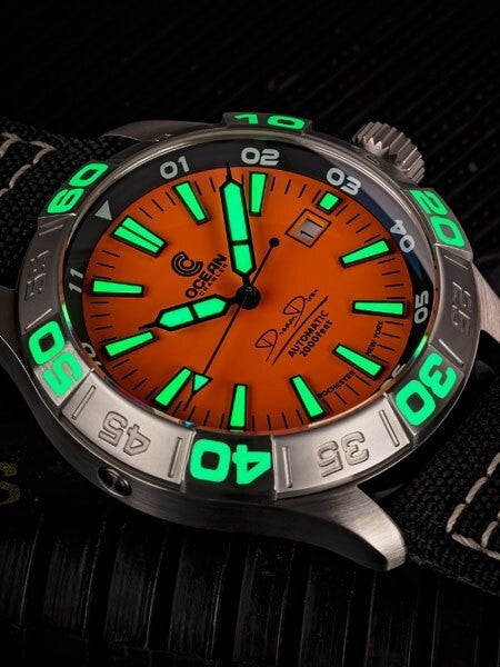 Ocean Crawler Dream Diver Swiss Automatic Watch with Domed AR Sapphire Crystal #CD-722