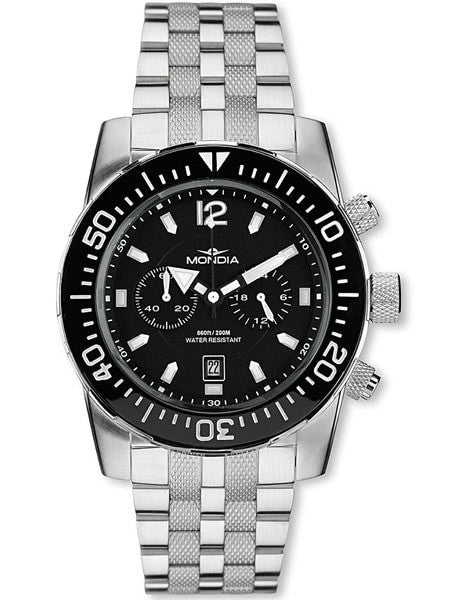 Mondia Wave Swiss Quartz Chronograph Dive Watch with a Ceramic Bezel #1-691-1