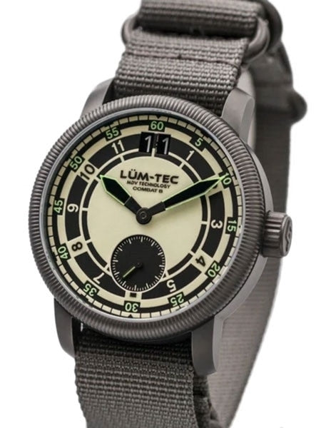 Lum-Tec Combat 43mm Watch with a Luminous Dial and Dome Sapphire Crystal #B47Max