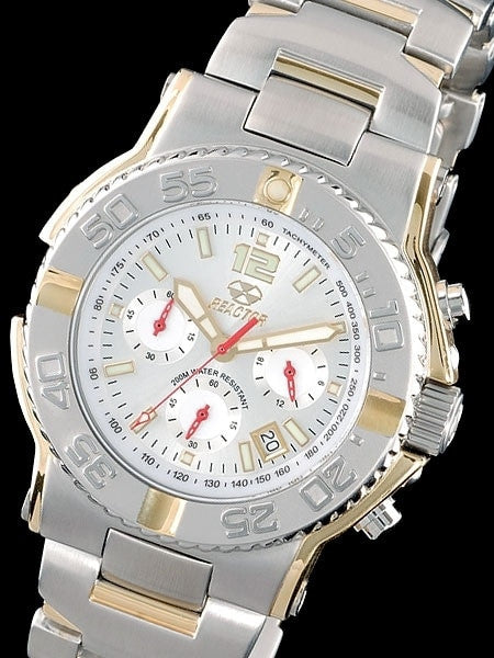 Reactor Critical Mass Chronograph Watch with SuperLuminova Illumination and Two-Tone Case #75102