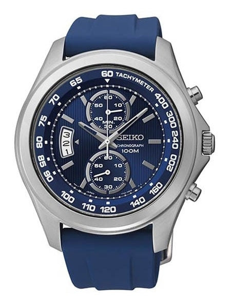 Seiko Quartz Chronograph with 60 Minute Timer and Tachymeter Scale #SNN261
