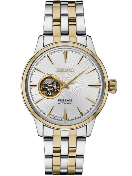 Scratch and Dent - Seiko Presage Open-Heart, Cocktail Time Automatic Dress Watch with 40.5mm Case #SSA358
