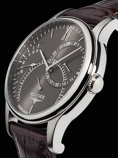 Elysee 44mm Quentin Quartz Dress Watch with Day and Date Dials #24115