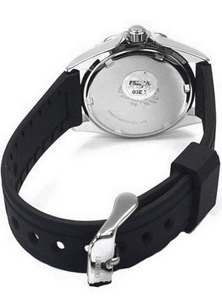 Orient 200 Meter Ms. Diver Quartz Watch on a Black Rubber Strap #SZ3V003B