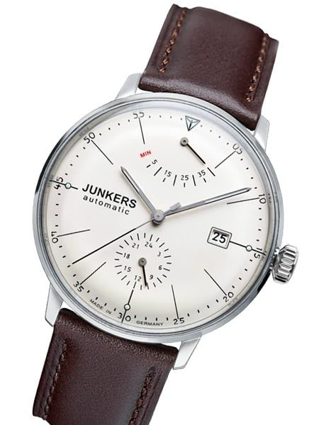 Junkers Bauhaus Automatic Watch with Power Reserve and 24hr Subdial #6060-5