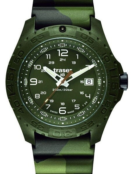 Traser Soldier Military Camouflage Watch with Green Tritium Illumination and Sapphire Crystal #106631
