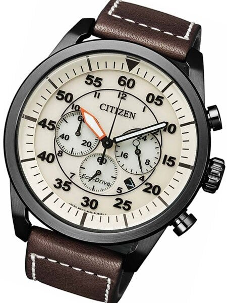 Citizen Eco-drive Chronograph Watch with 24-hour Sub-Dial #CA4215-04W