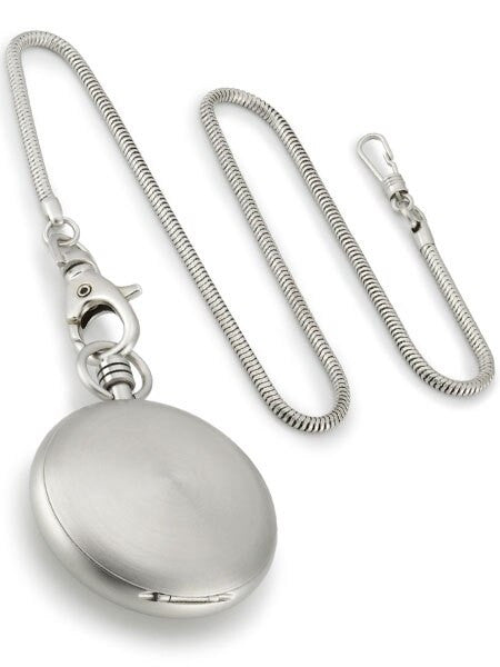 Mondaine Savonnette II Men's Quartz Pocket Watch with Stainless Steel Chain  #A660-30349-16SBB