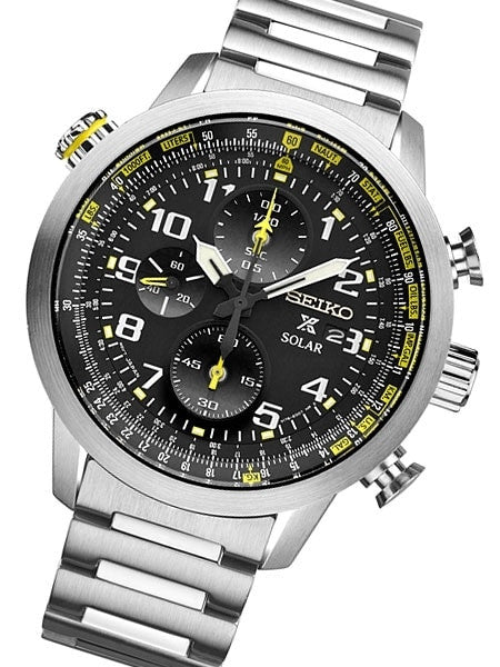 Seiko Prospex Solar Powered Chronograph with 60-Minute Stopwatch #SSC369