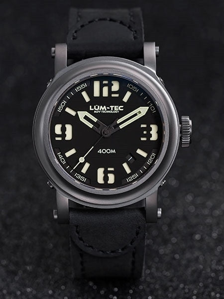 Lum-Tec 42mm High-Beat Automatic Watch with AR Sapphire Crystal #400M-1