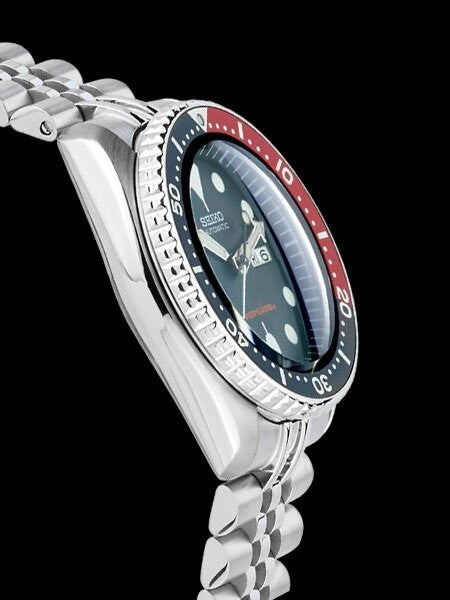Seiko SKX009 Divers Watch Strapcode Super-J "Louis" Edition with a Double-Domed AR Sapphire Crystal #SKX009