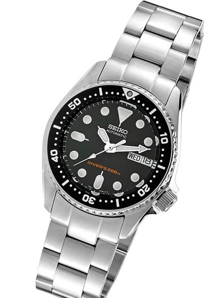 Scratch and Dent - Seiko Black 21-Jewel Automatic Dive Watch Custom Proof Watch #SKX013K1