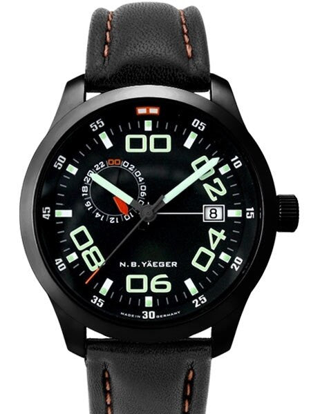NB Yaeger Swiss Automatic Pilot Watch with Sapphire Crystal #LIMA-PVD-C2