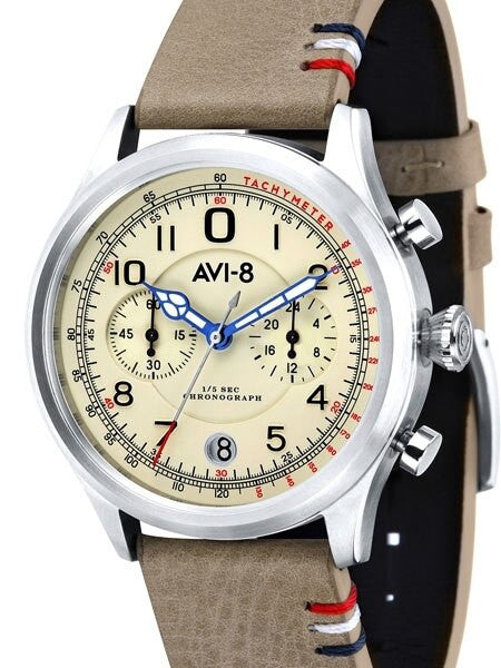 AVI-8 Flyboy Lafayfette Aviator Chronograph Watch #AV-4054-01