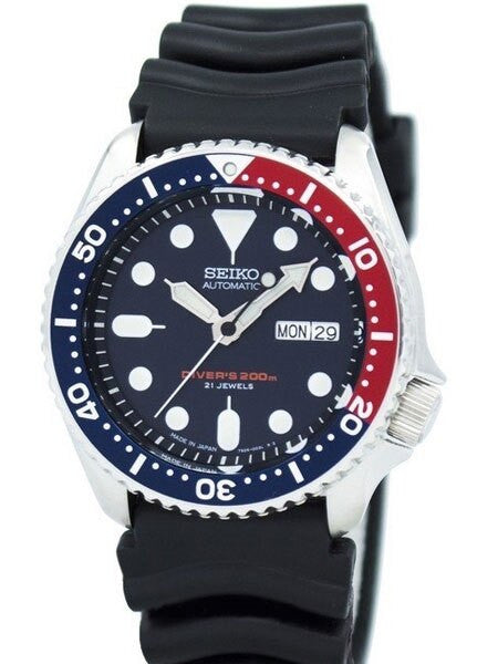 Scratch and Dent - Seiko Automatic Dive Watch with Offset Crown and Rubber Dive Strap #SKX009J 1