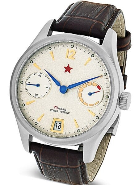 Red Star Automatic Watch with 70-Hour Power Reserve, Sapphire Crystal #7799G-C