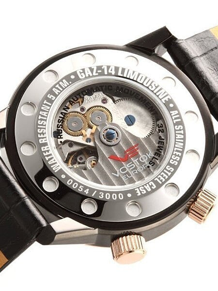 Vostok-Europe Men's 5603061 Gaz-Limo Automatic Dual Time Watch