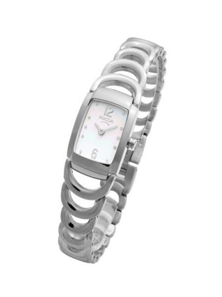 Boccia Ladies Quartz Watch with Titanium Case and Open-Link Bracelet #3159-01