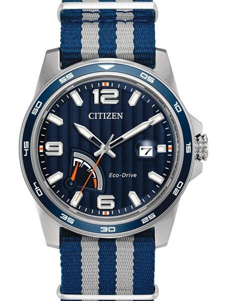 Citizen Eco-drive Sport Watch with Power Reserve Indicator #AW7038-04L