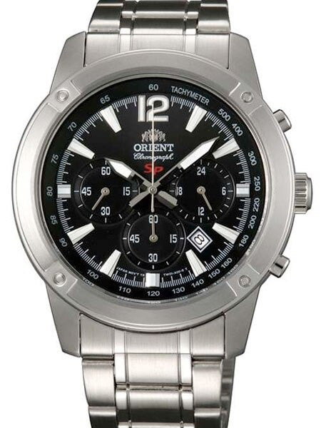 Orient Quartz Chronograph with 60-Minute Stopwatch and 24-Hr Sub-Dial #TW01004B