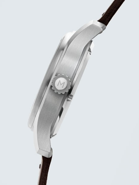Martenero Founder Automatic Sport Watch with White Dial, Sapphire Crystal #FDR005