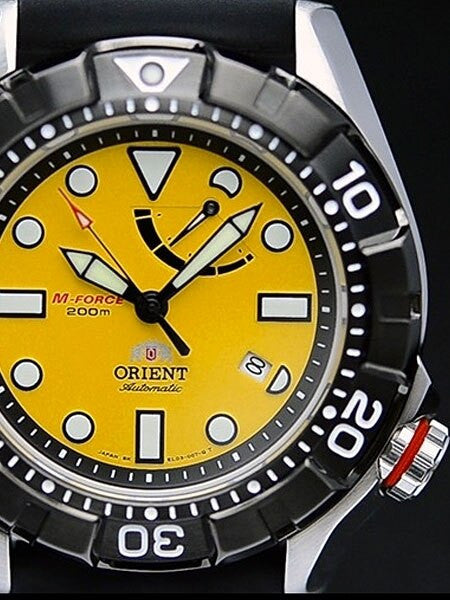 Orient 46mm M-Force Air Diver Automatic with Power Reserve, Sapphire Crystal #EL03005Y